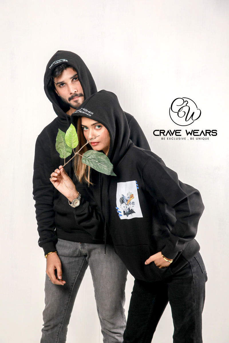 Typographic Printed Hoodie For Men And Women