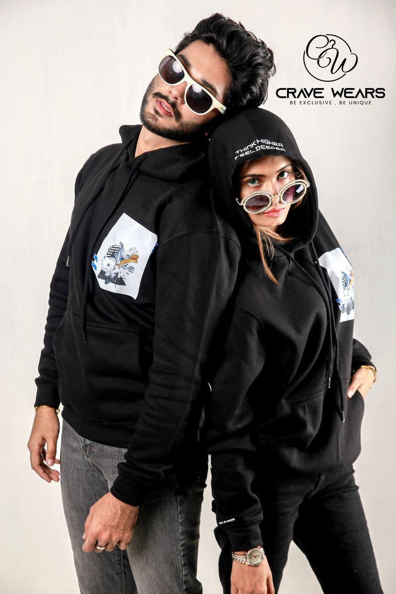 Typographic Printed Hoodie For Men And Women