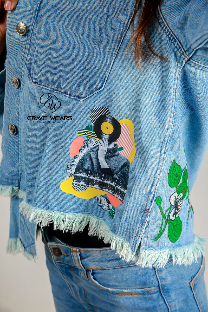 Blue Denim Jacket For Women