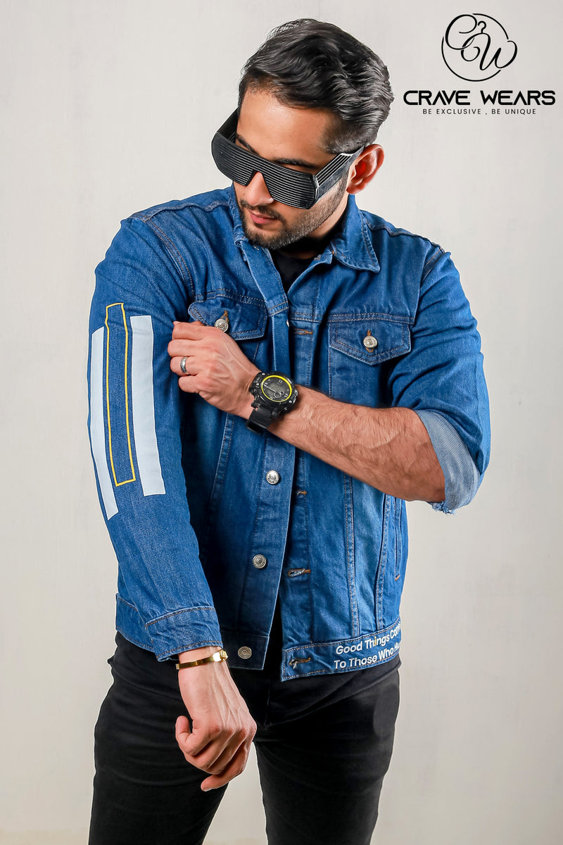 Blue Denim Jacket For Men