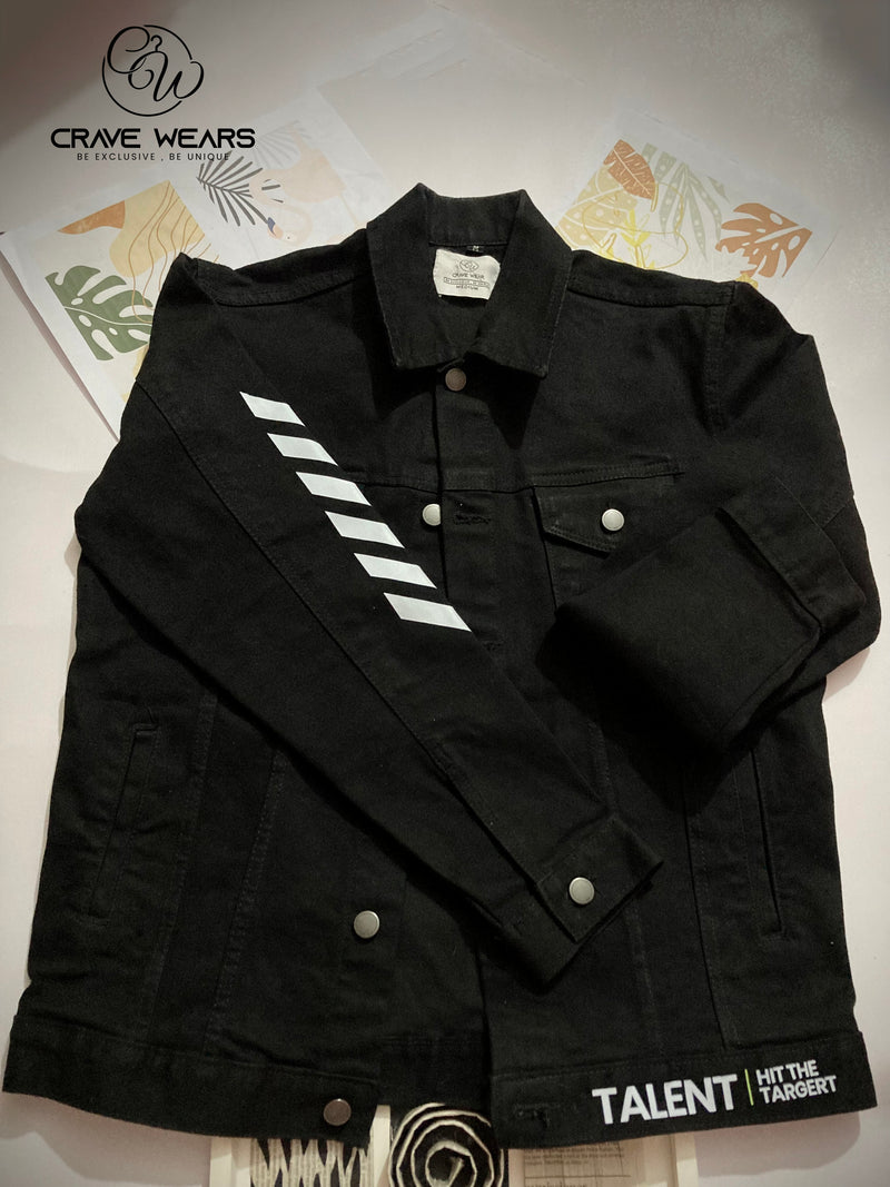 Black Denim Jacket For Men