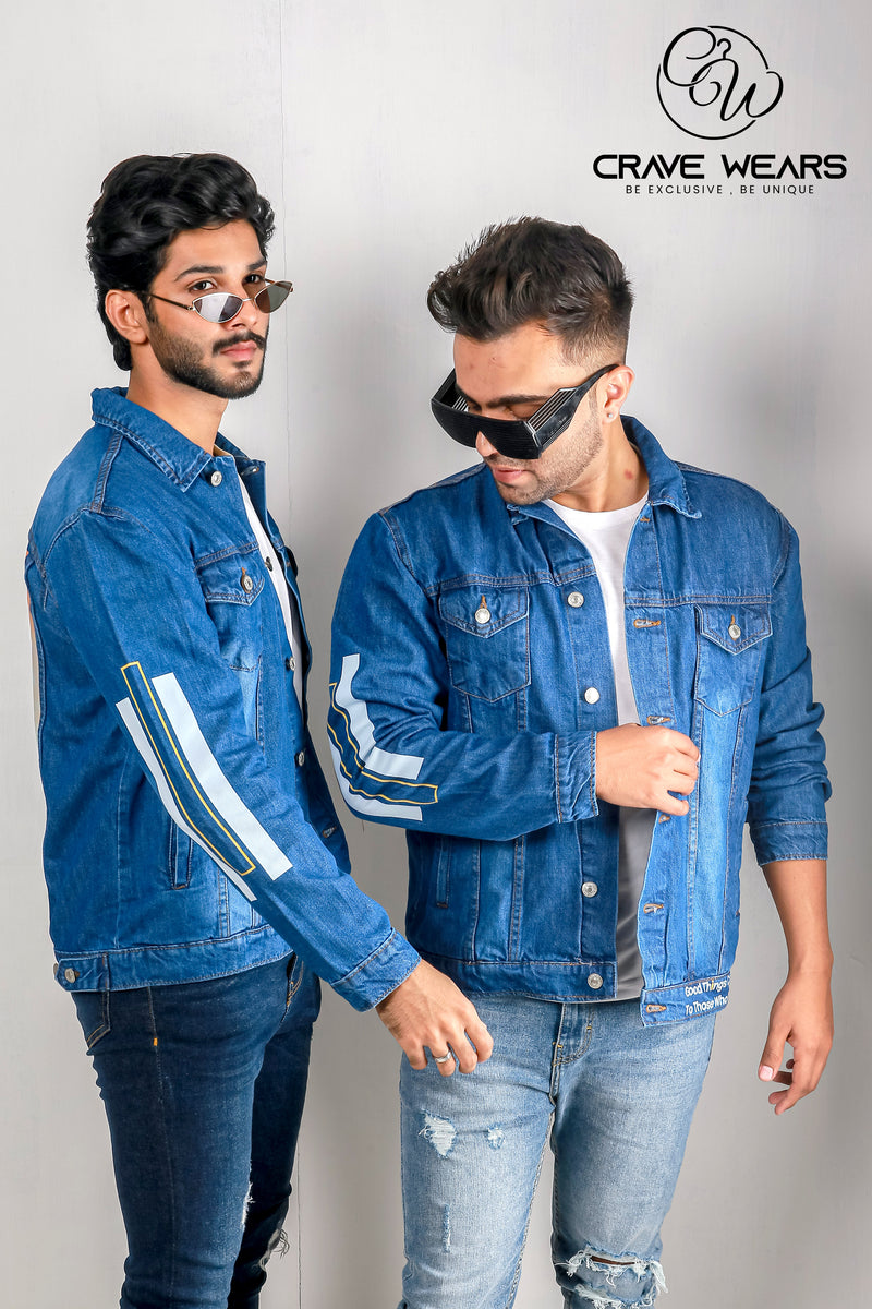 Blue Denim Jacket For Men